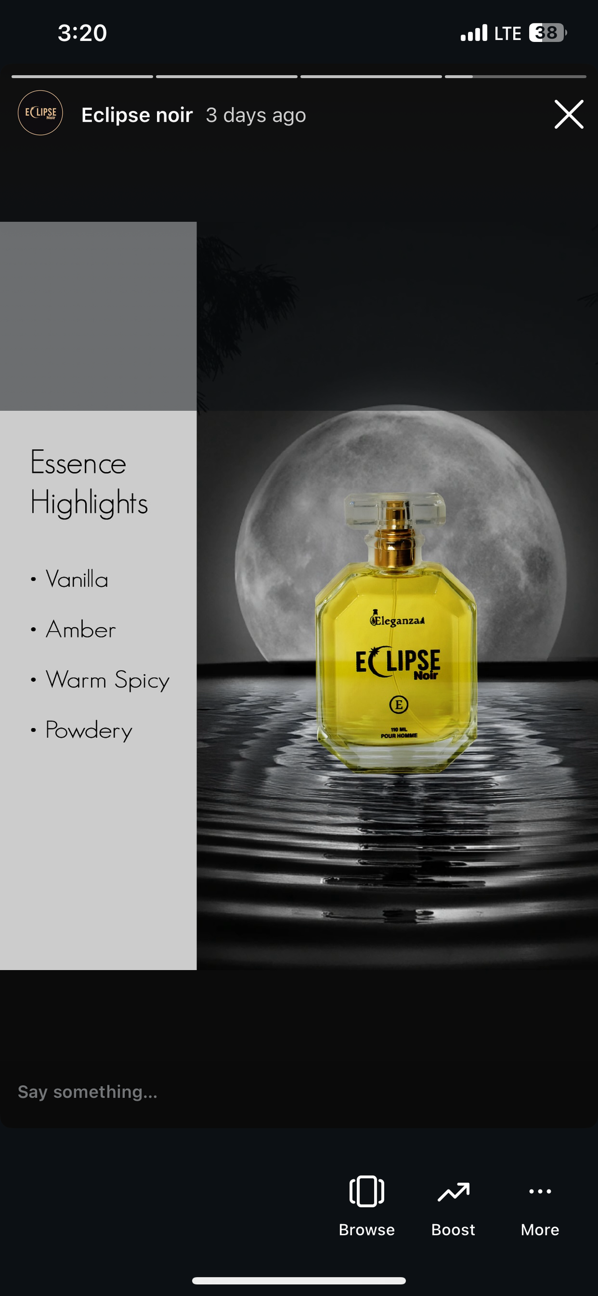 Eclipse noire for men